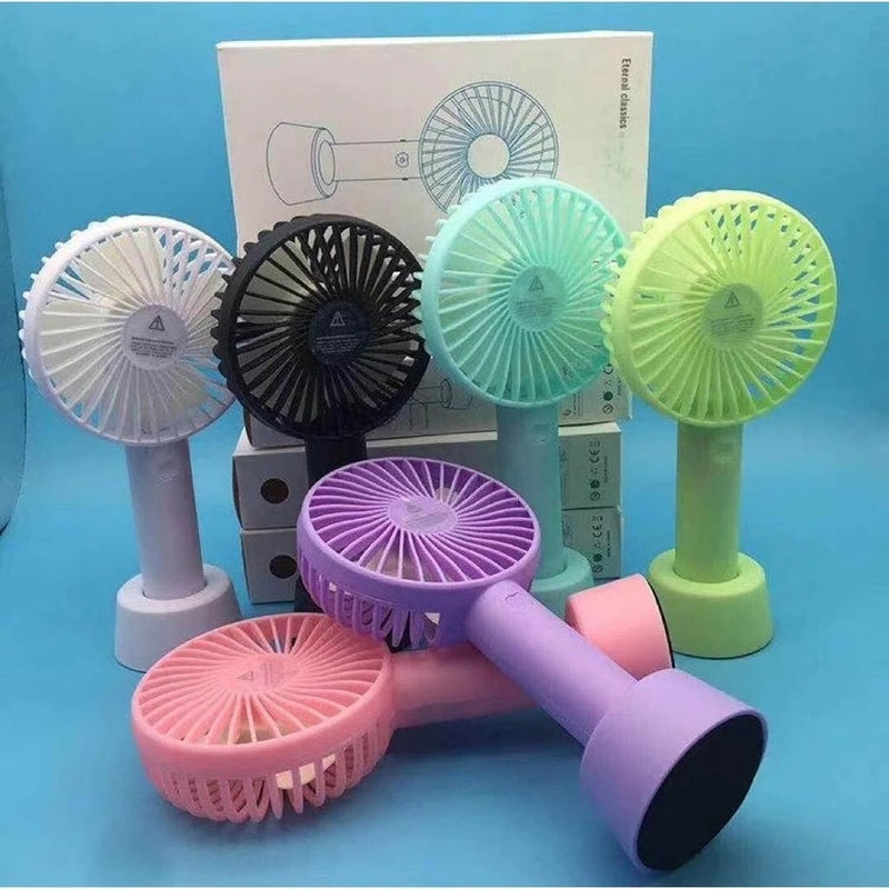 Ventilador Portátil 3 Velocidades com Bateria Recarregável BreezeGo™